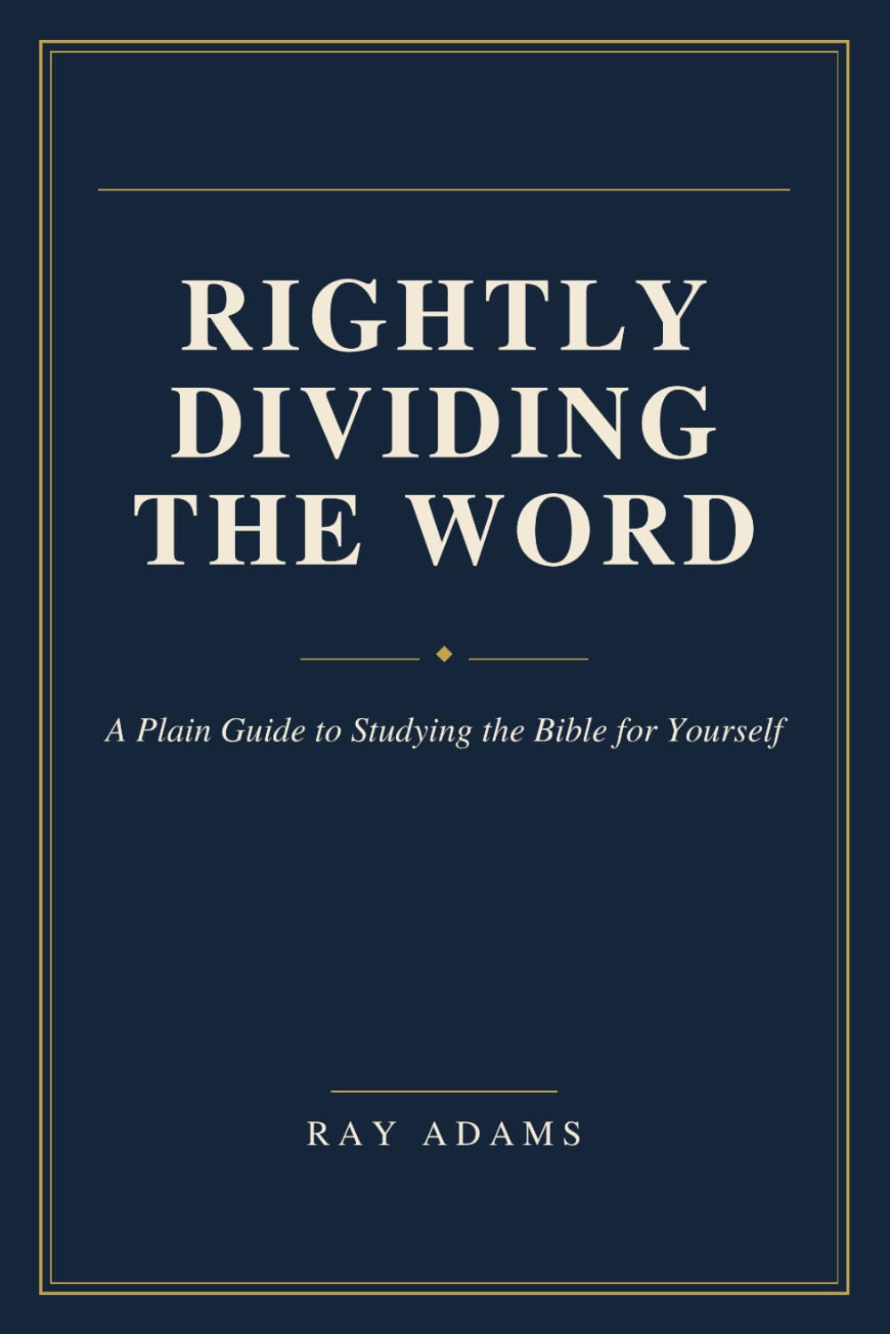Rightly Dividing the Word — book cover